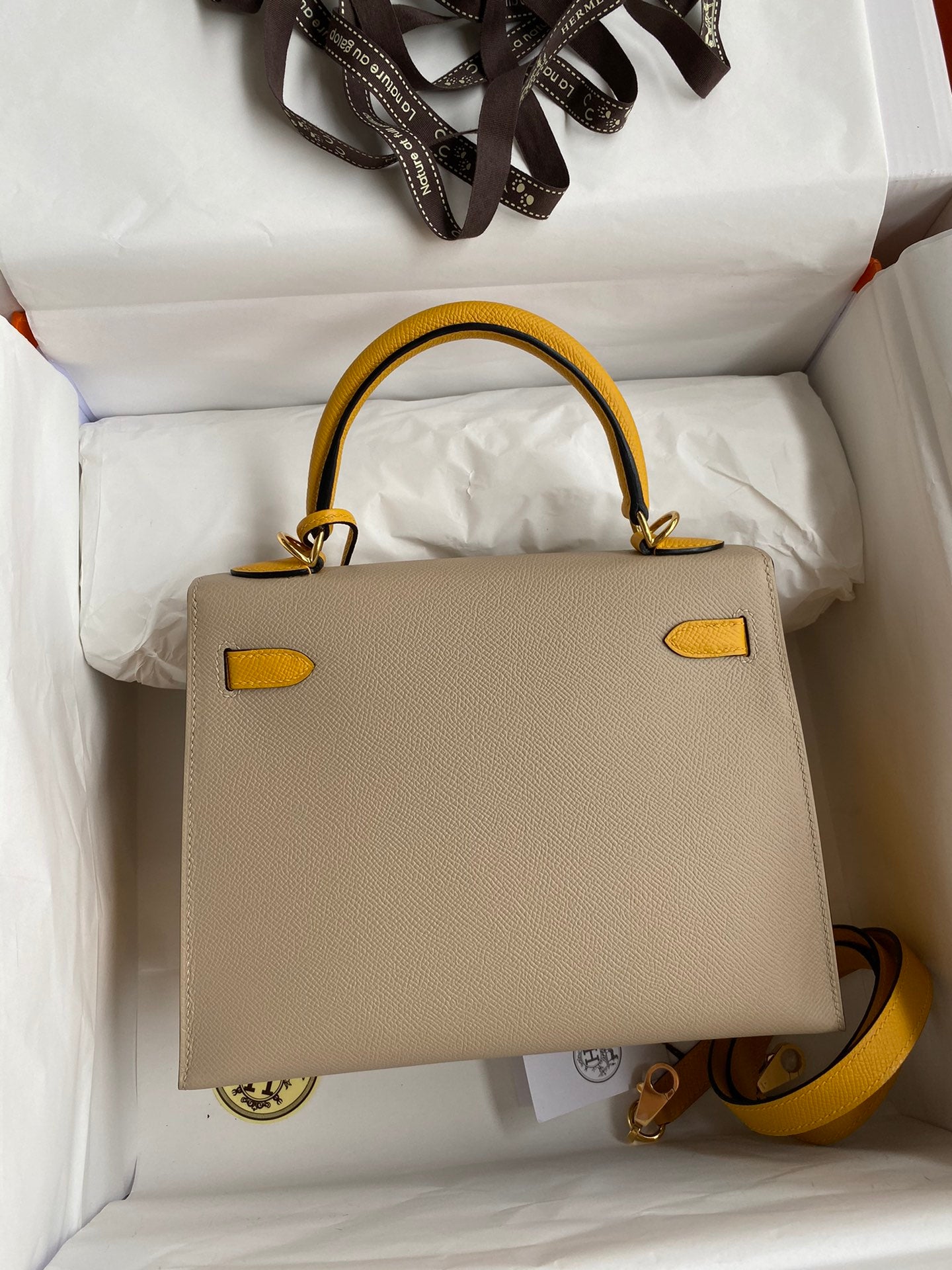Kelly 25cm Epsom Leather Bag