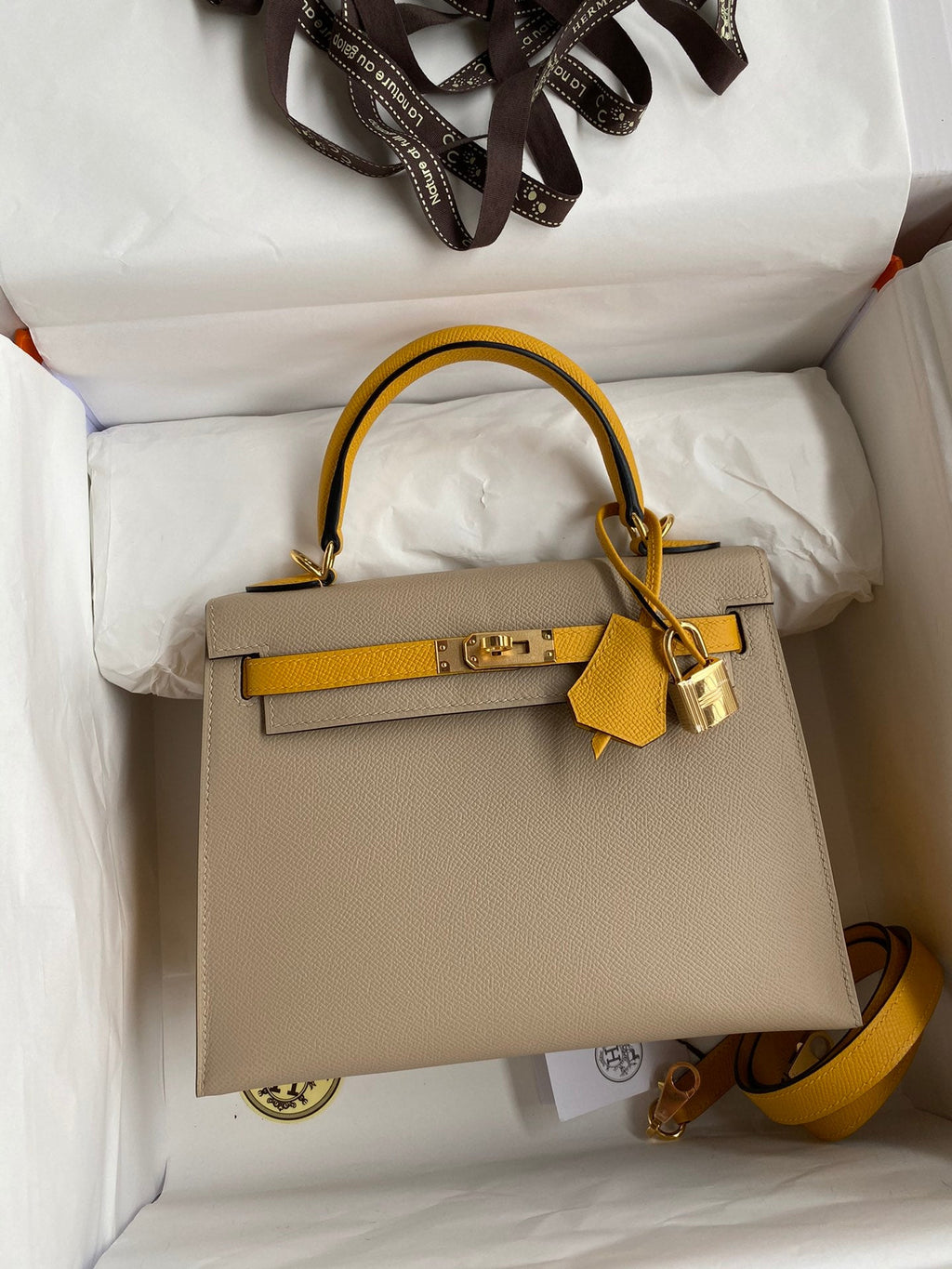 Kelly 25cm Epsom Leather Bag