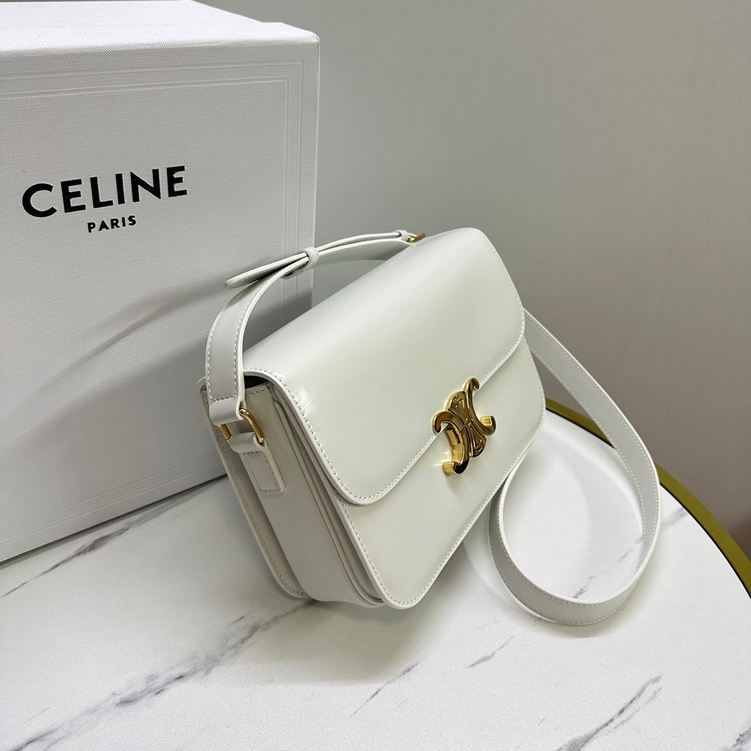 Triomphe Calfskin Shoulder Bag