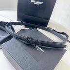 Logo Leather Waist Belt