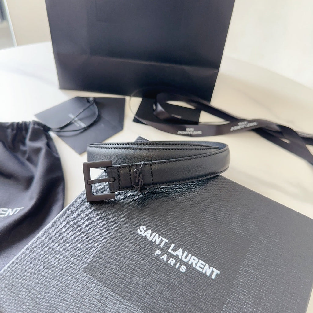 Logo Leather Waist Belt