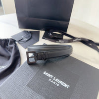 Logo Leather Waist Belt