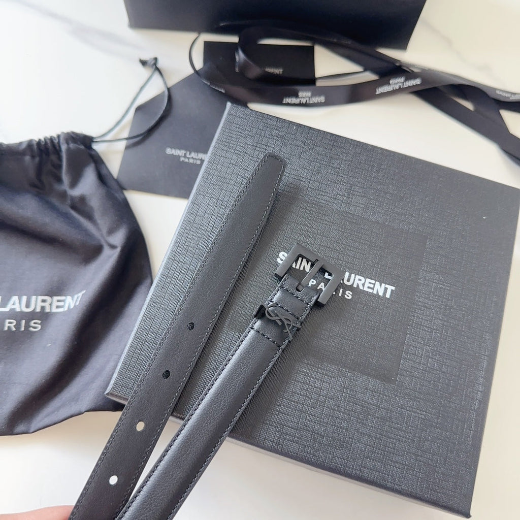 Logo Leather Waist Belt