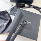 Logo Leather Waist Belt