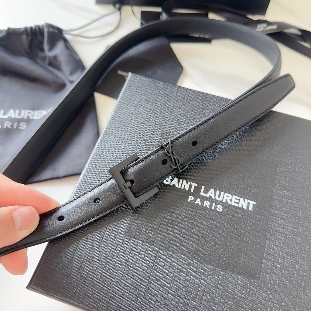 Logo Leather Waist Belt