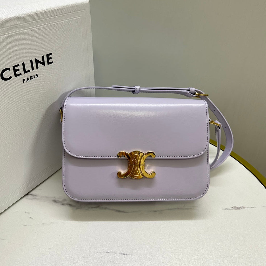 Triomphe Calfskin Shoulder Bag