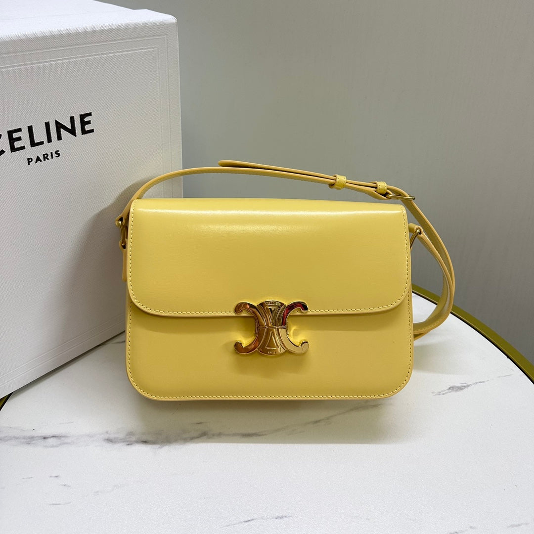 Triomphe Calfskin Shoulder Bag