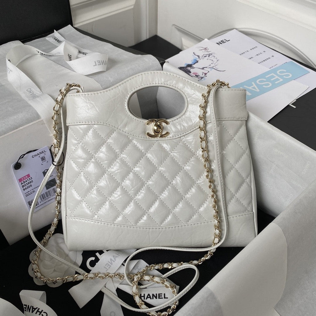 31 Quilted Leather Shopping Bag