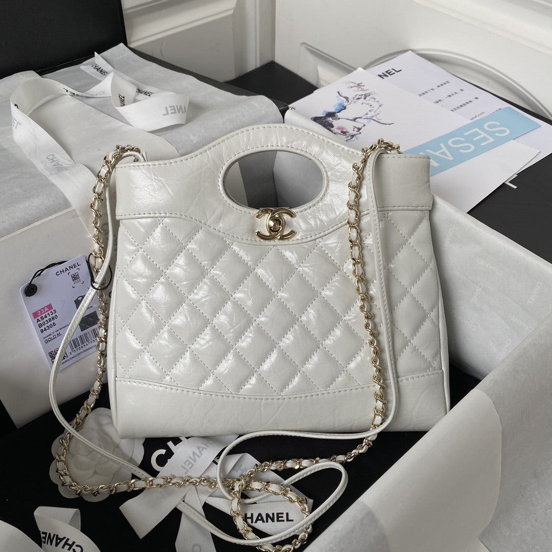 31 Quilted Leather Shopping Bag