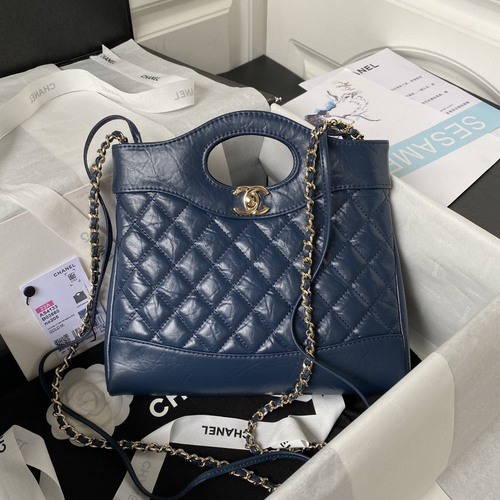 31 Quilted Leather Shopping Bag