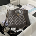 31 Quilted Leather Shopping Bag