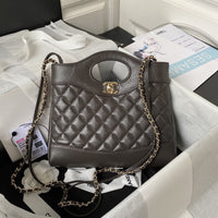 31 Quilted Leather Shopping Bag