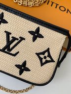 Lafite Cotton Mini Pochette Accessoires Bag