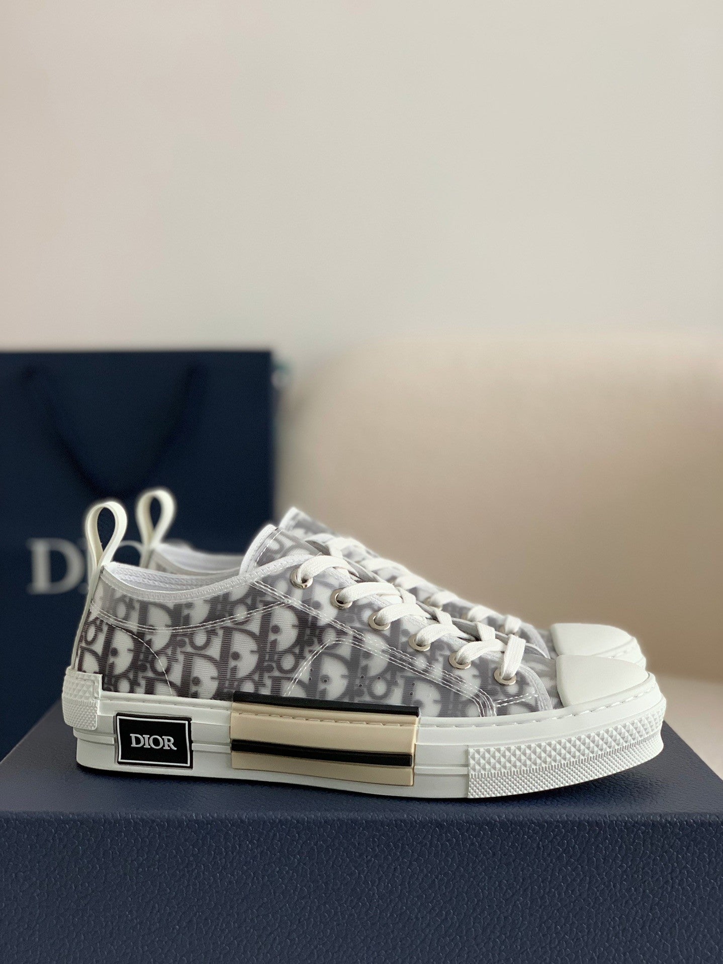 B23 Oblique Sneaker – Grey Transparent Monogram