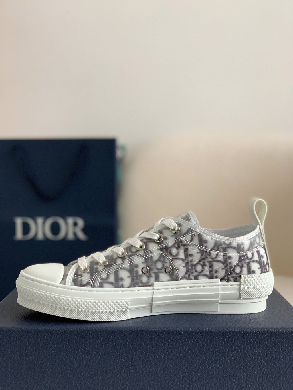 B23 Oblique Sneaker – Grey Transparent Monogram