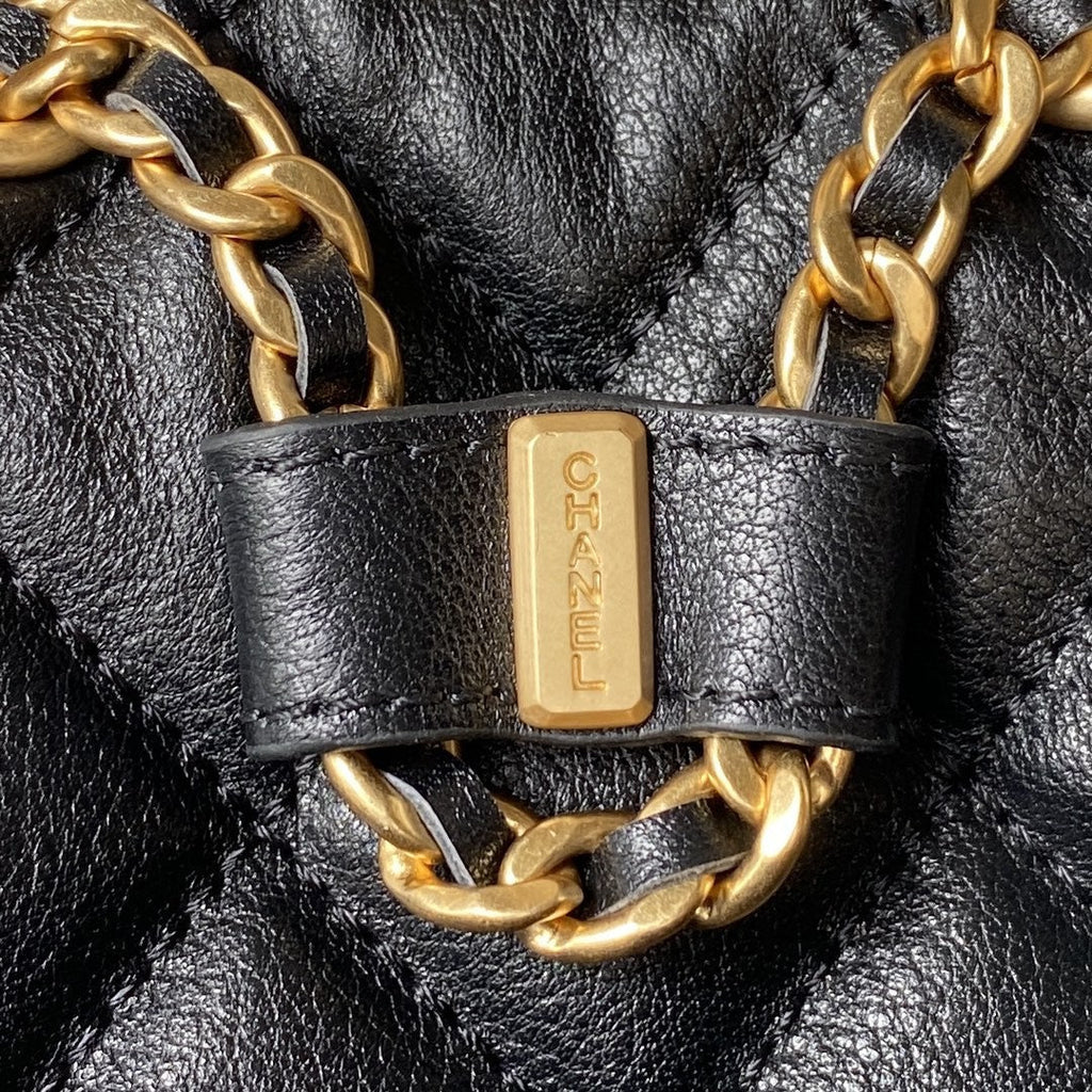 Quilted Leather Mini Backpack