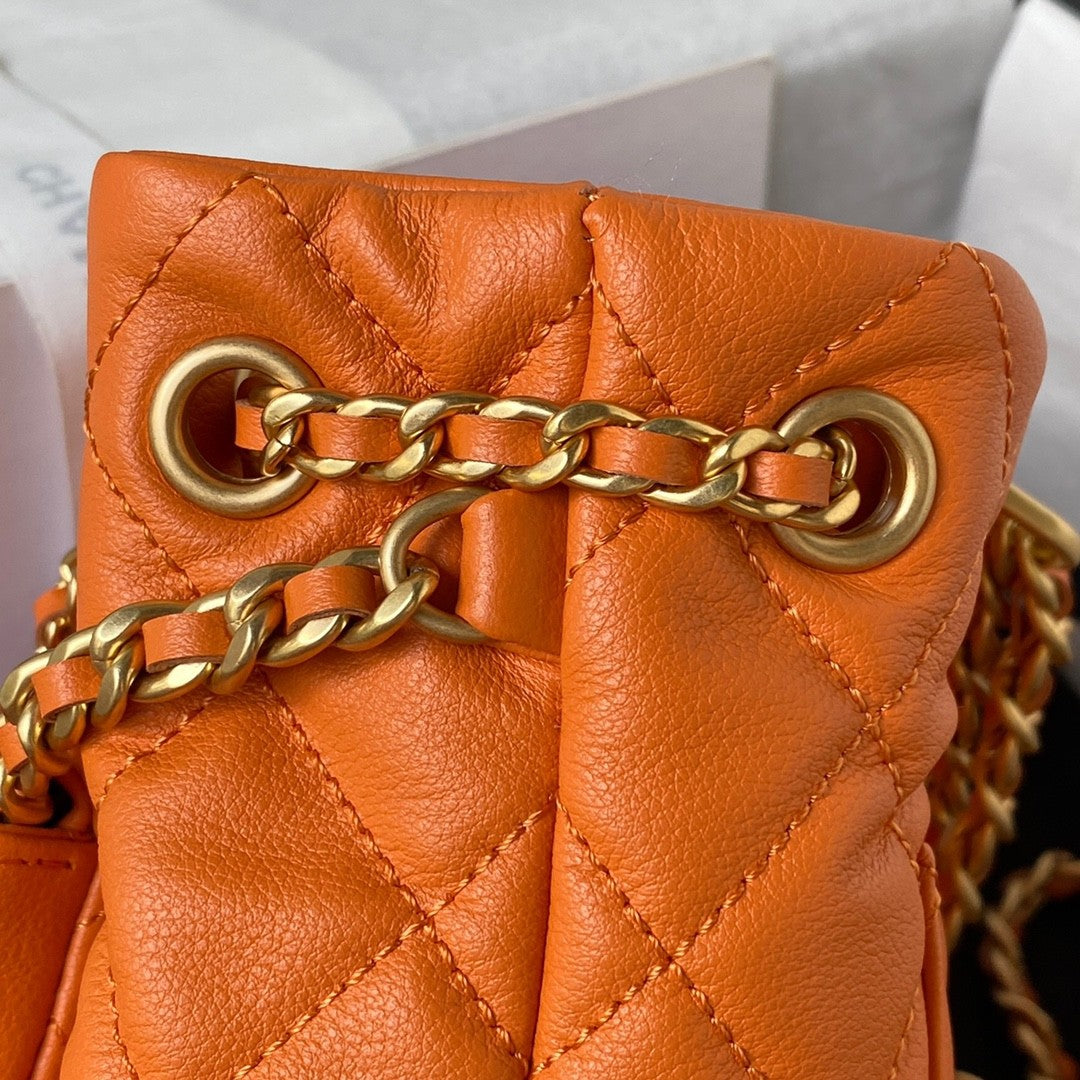 Quilted Leather Mini Backpack