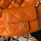 Quilted Leather Mini Backpack