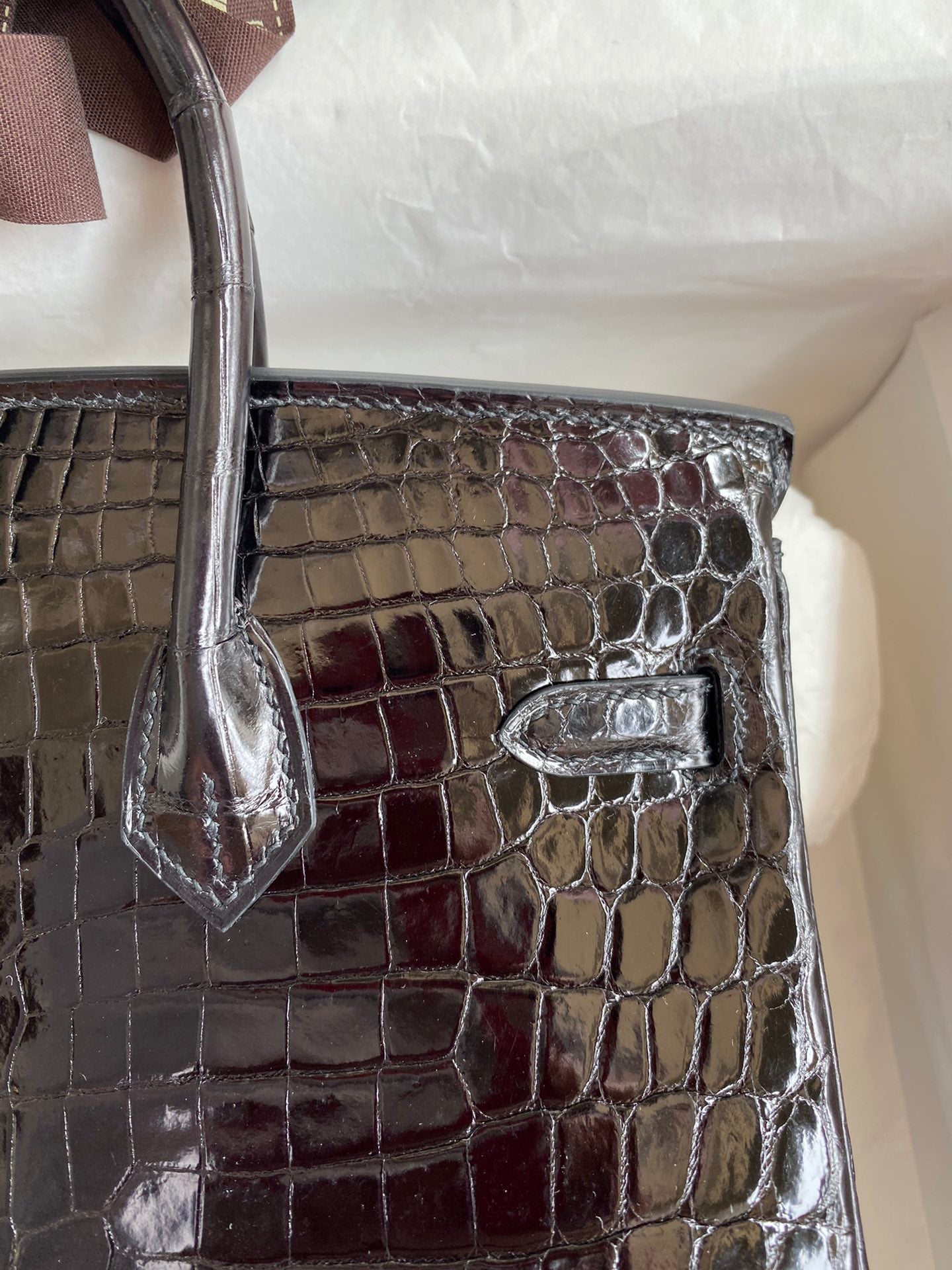 Birkin 25cm Alligator Leather Bag