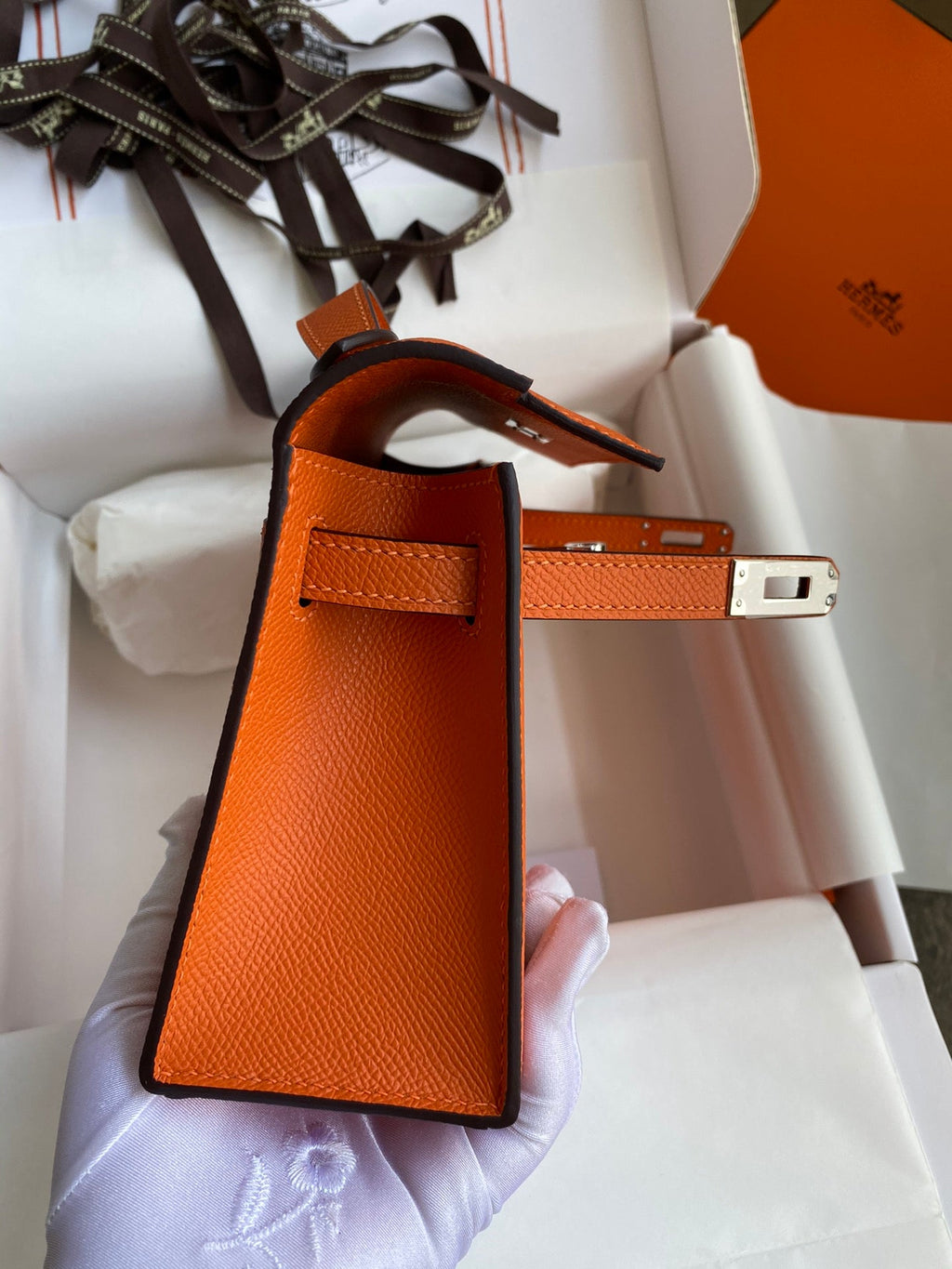 Mini Kelly 22cm Epsom Leather Handbag