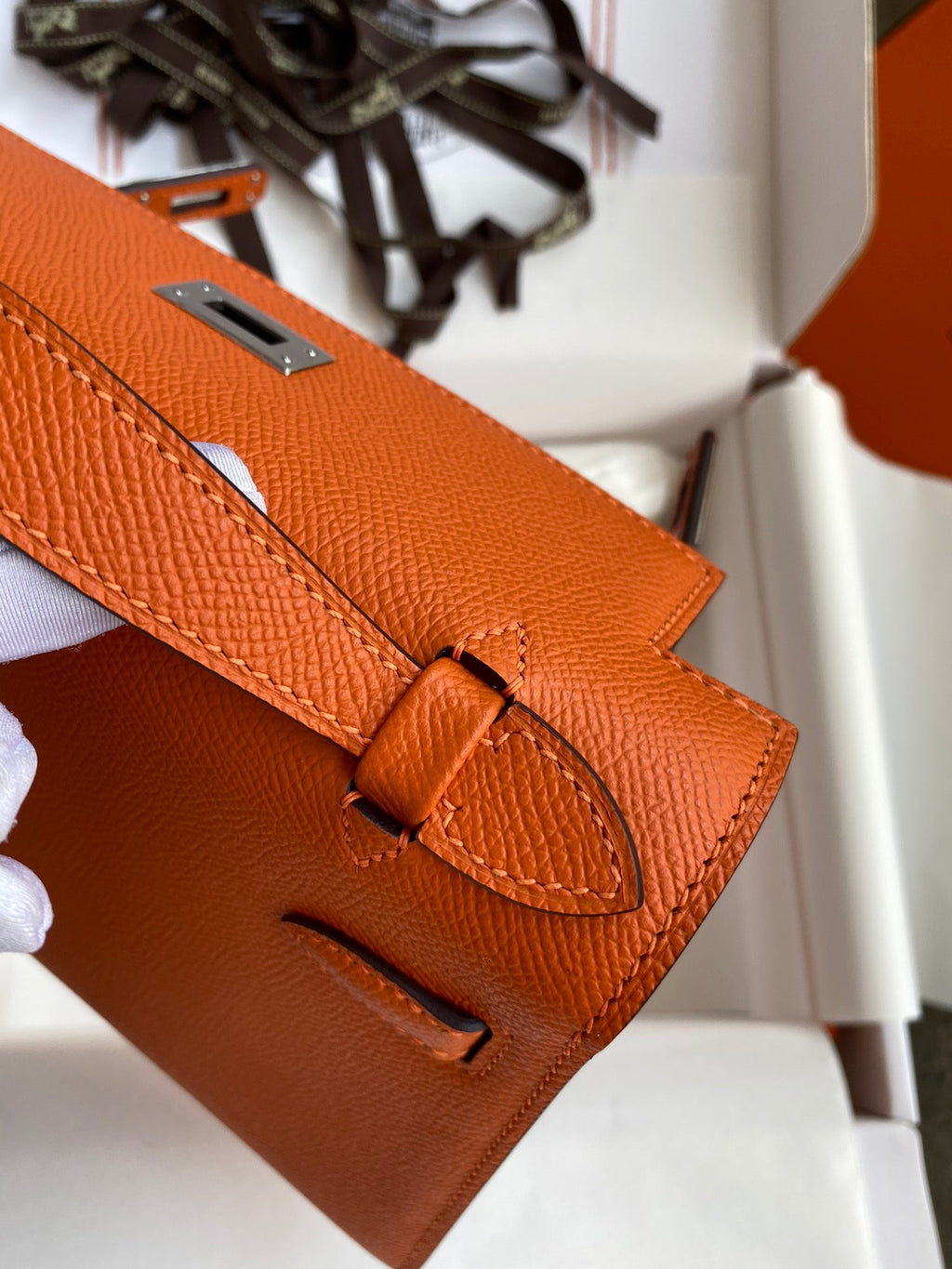 Mini Kelly 22cm Epsom Leather Handbag