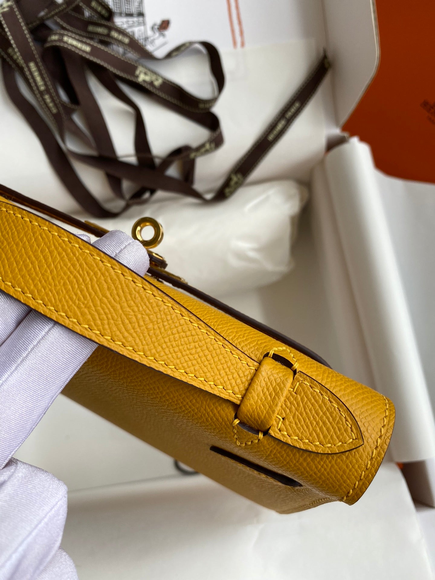 Mini Kelly 22cm Epsom Leather Handbag