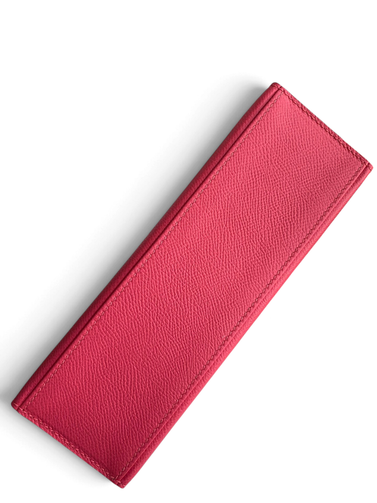 SWORD LUXURY pembe Epsom deri Mini Kelly 22cm çanta, dokulu yüzeyi ve zarif tasarımıyla öne çıkıyor.