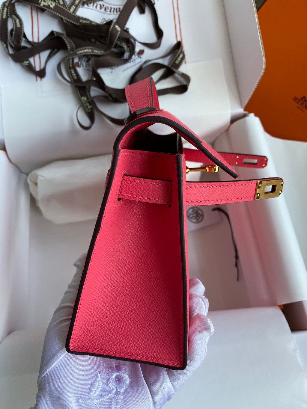 Mini Kelly 22cm Epsom Leather Handbag