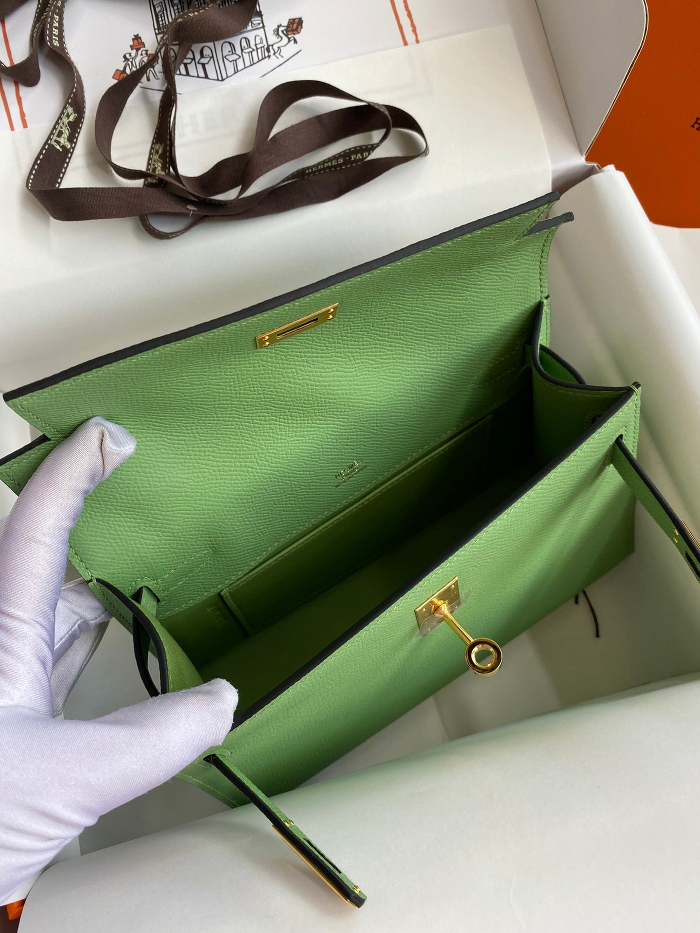 Mini Kelly 22cm Epsom Leather Handbag