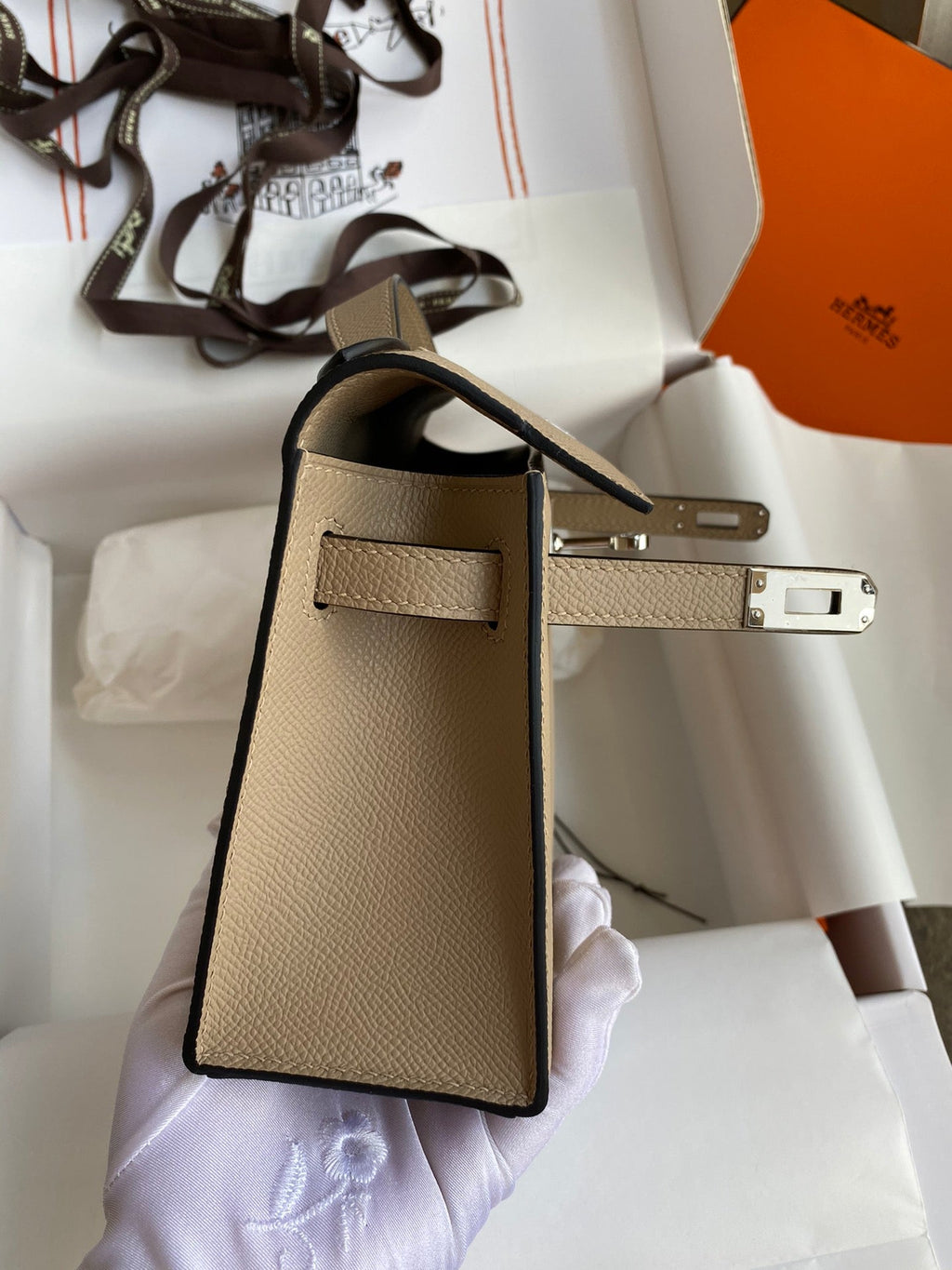 Mini Kelly 22cm Epsom Leather Handbag