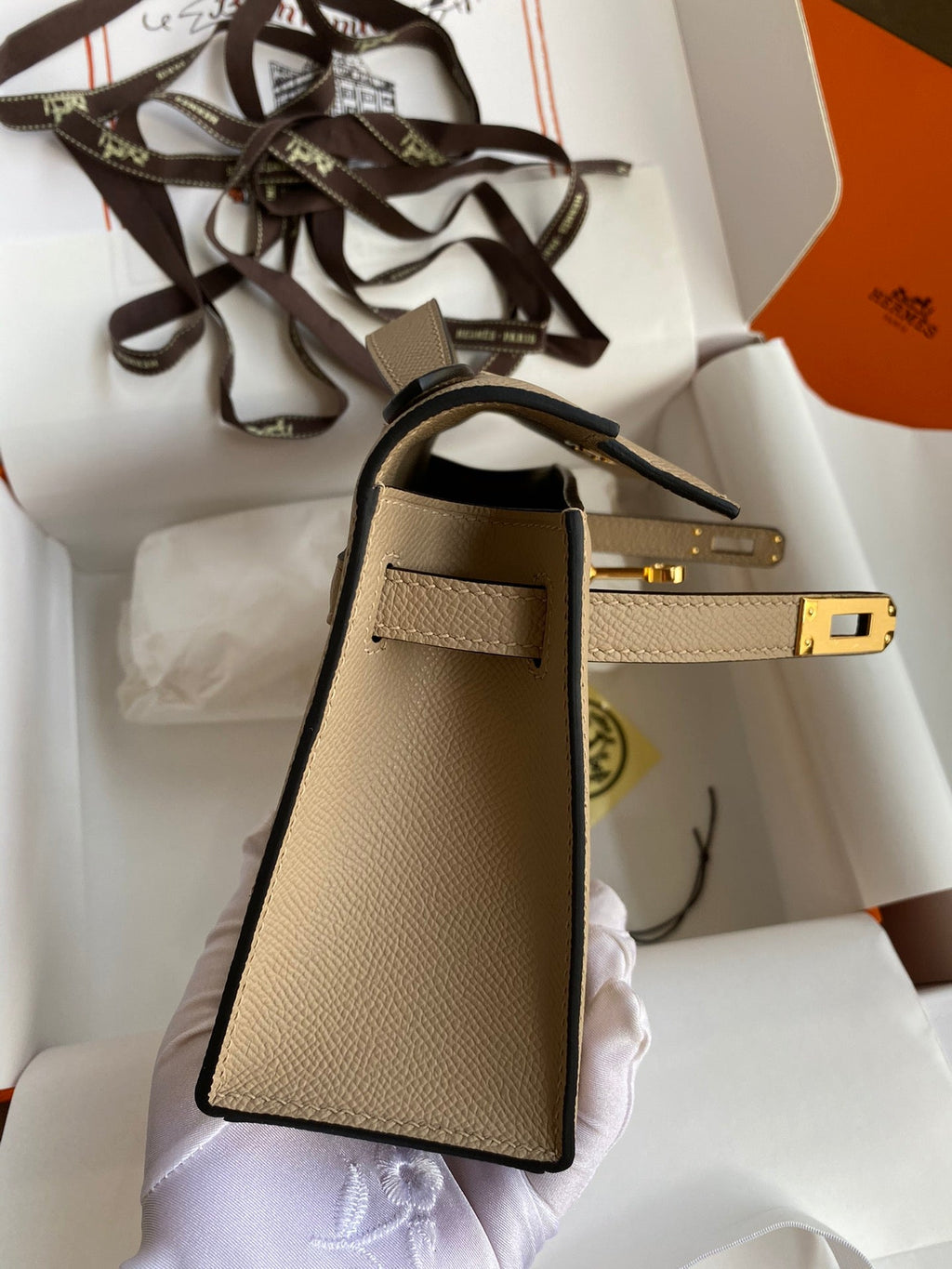 Mini Kelly 22cm Epsom Leather Handbag