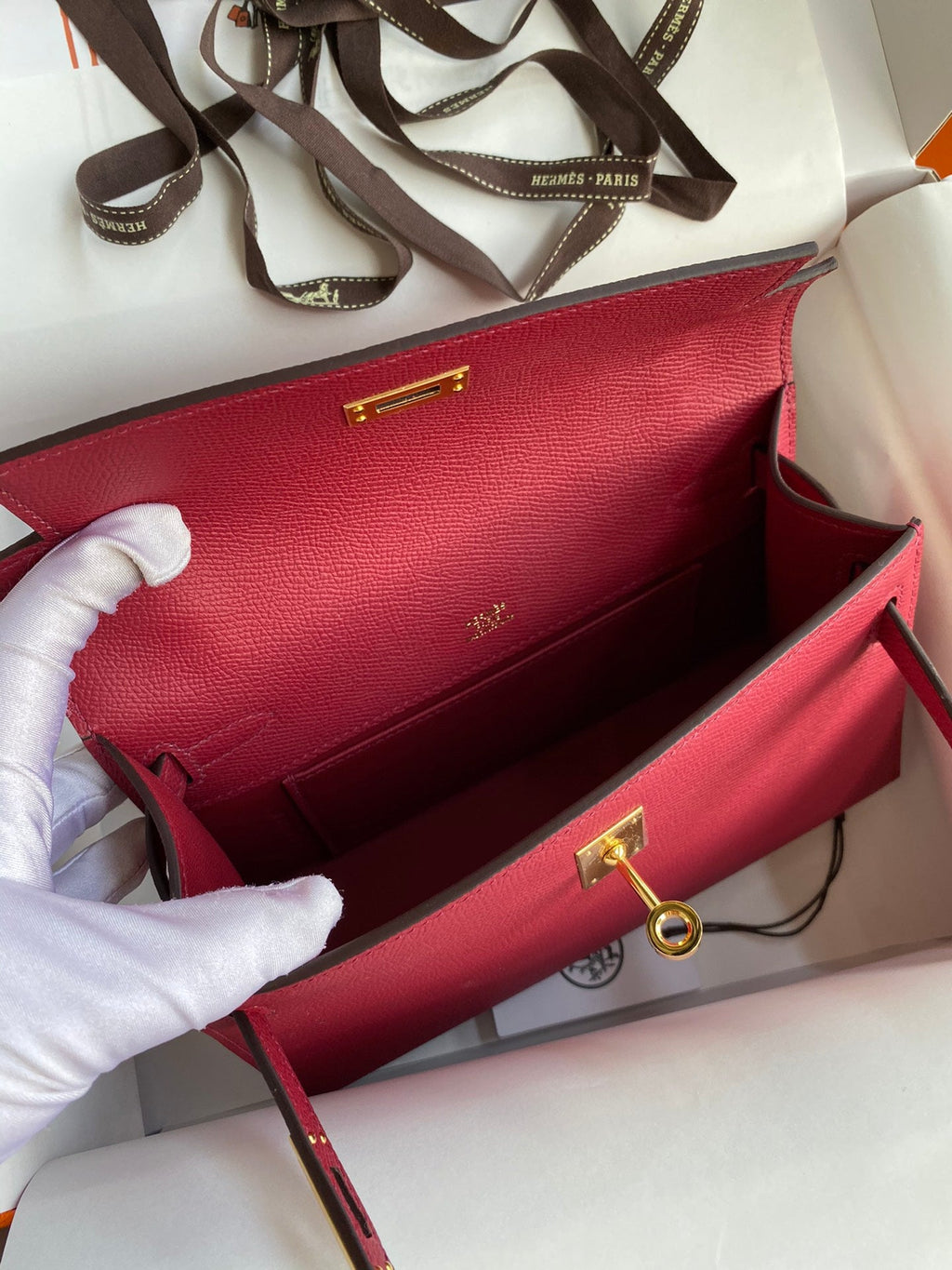 Mini Kelly 22cm Epsom Leather Handbag