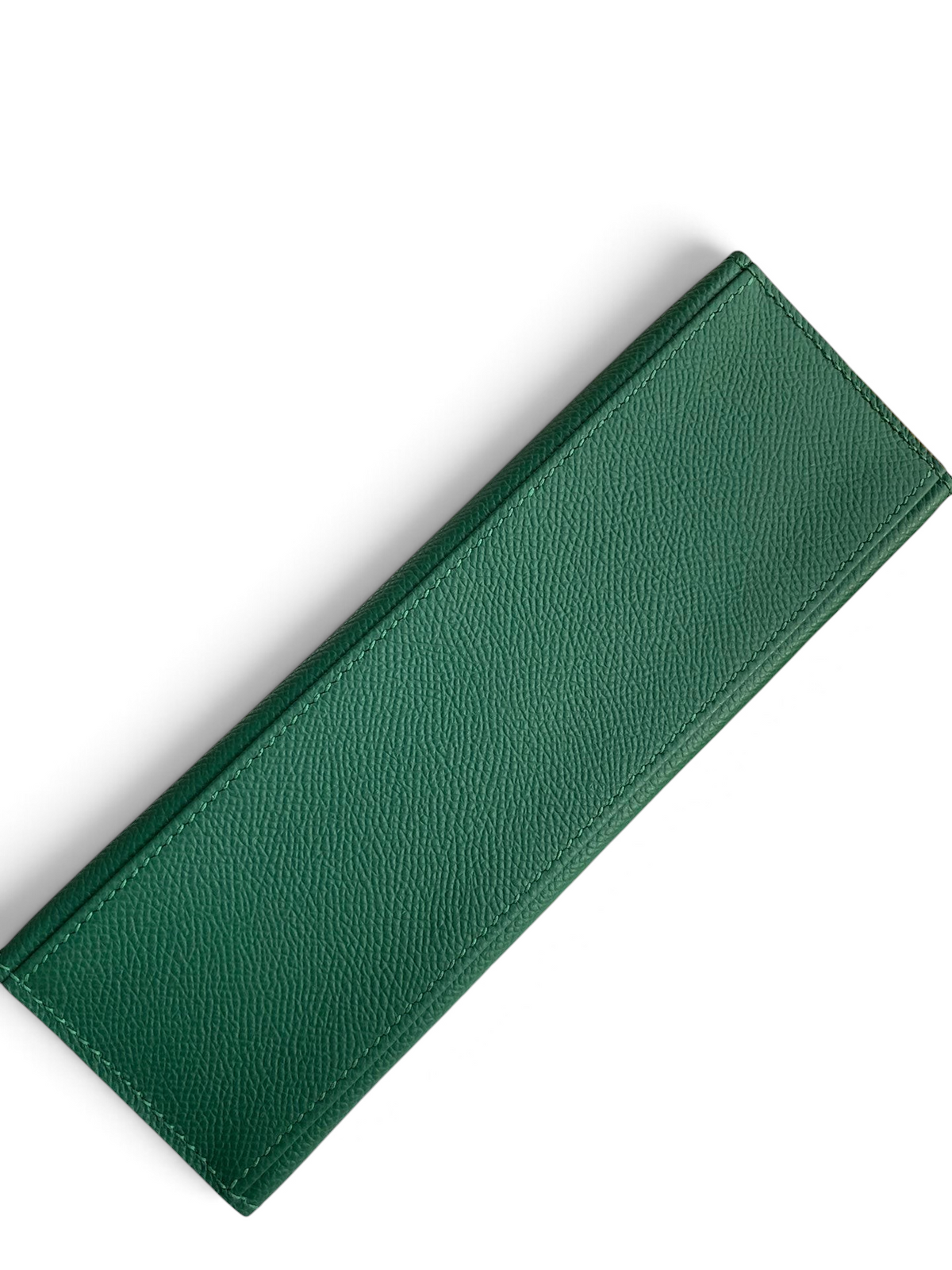 SWORD LUXURY 22cm yeşil Epsom deri Mini Kelly çanta, kutu ve toz torbası ile birlikte.
