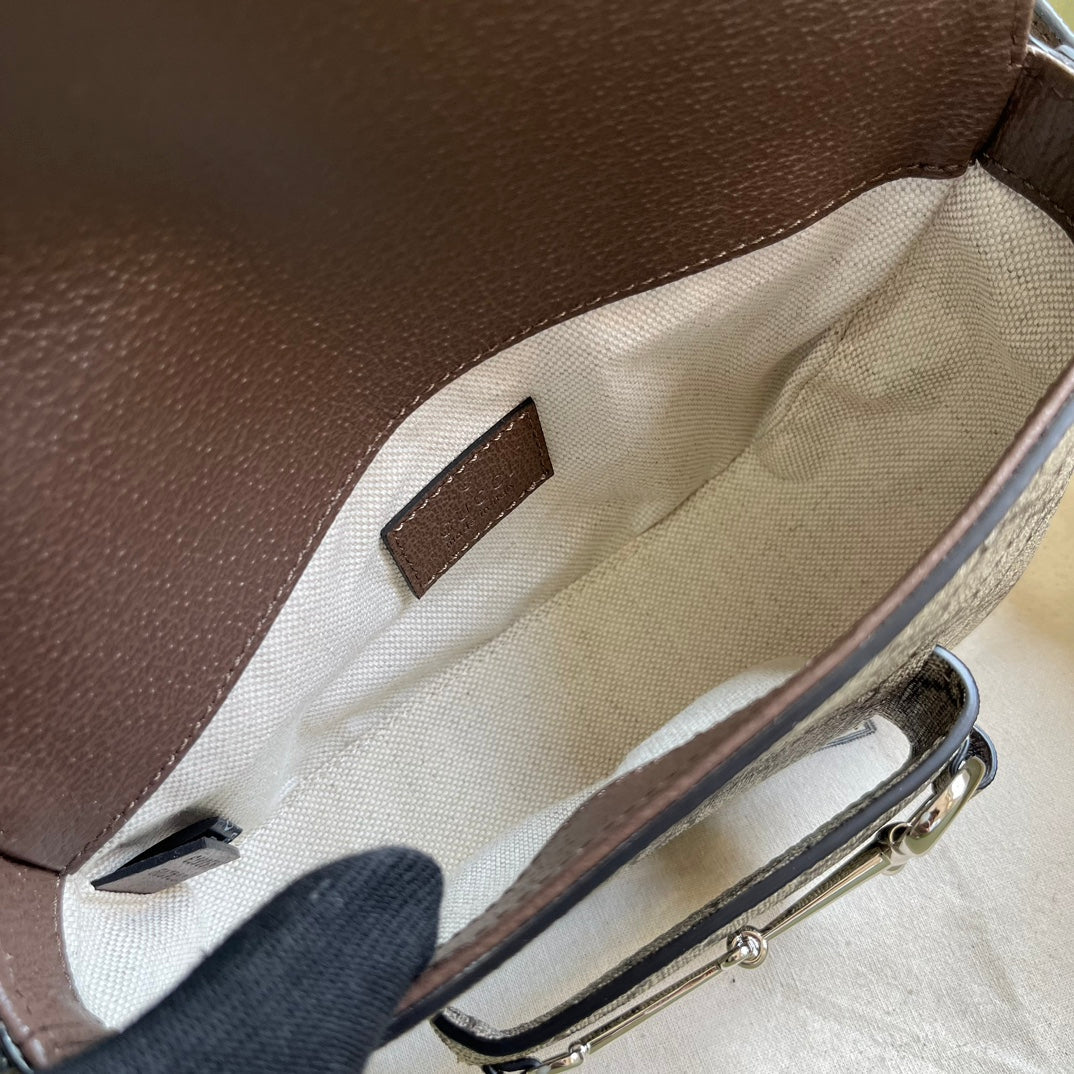 Horsebit 1955 Leather Mini Chain Shoulder Bag