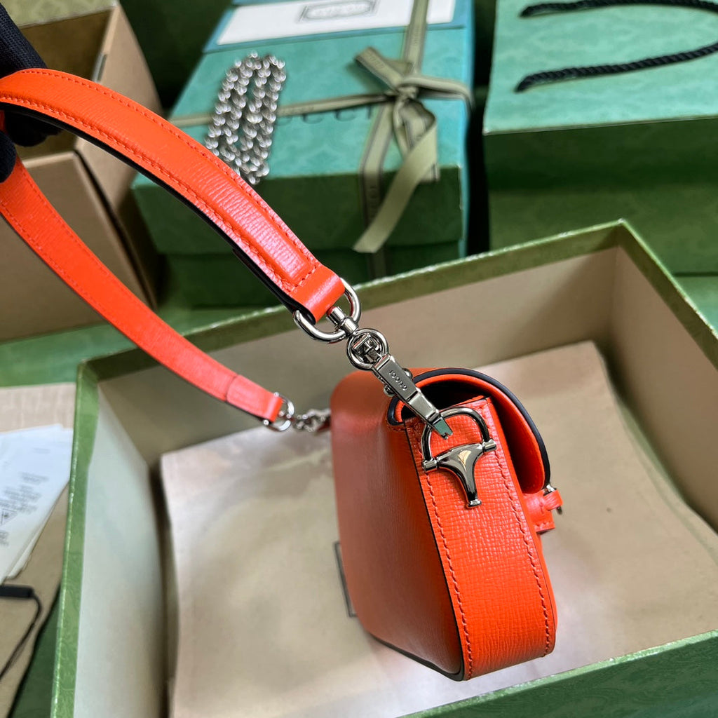 Horsebit 1955 Leather Mini Chain Shoulder Bag