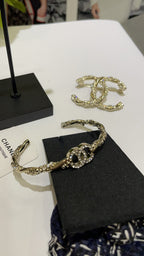 Braided Chain CC Bracelet