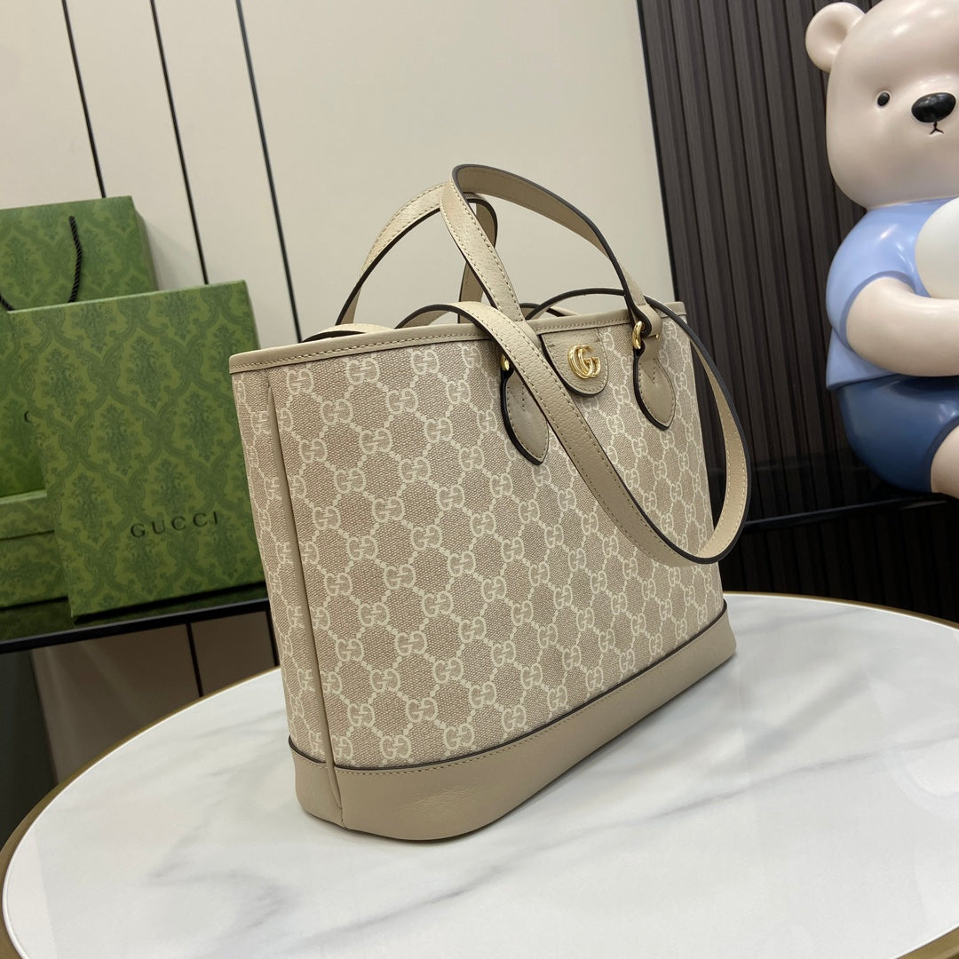 Ophidia Monogram Canvas Top Handle Tote – 31cm