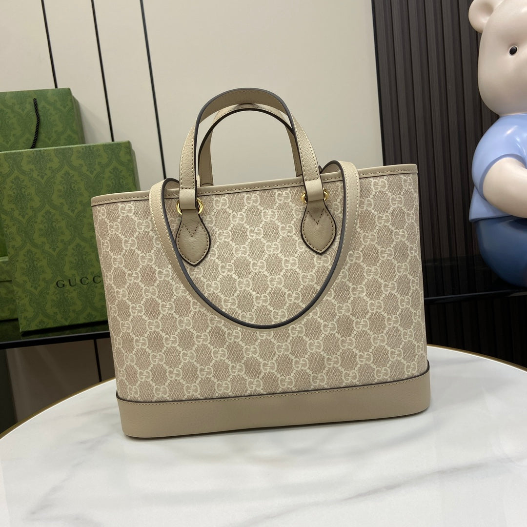 Ophidia Monogram Canvas Top Handle Tote – 31cm