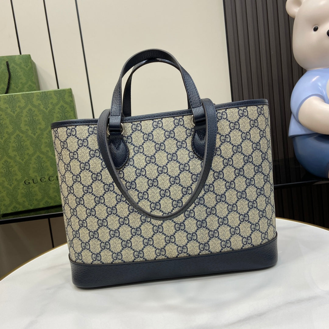 Ophidia Monogram Canvas Top Handle Tote – 31cm