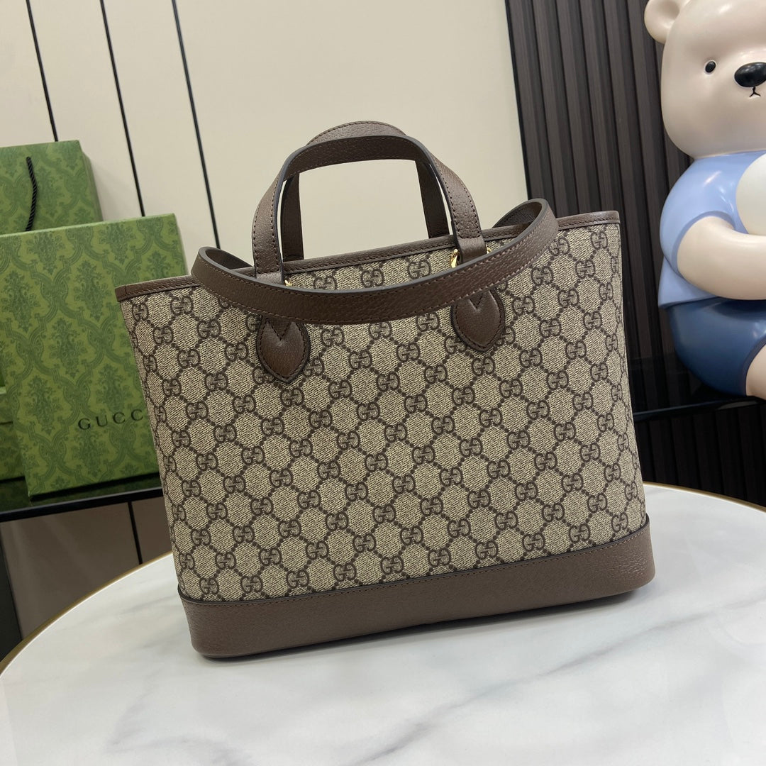 Ophidia Monogram Canvas Top Handle Tote – 31cm