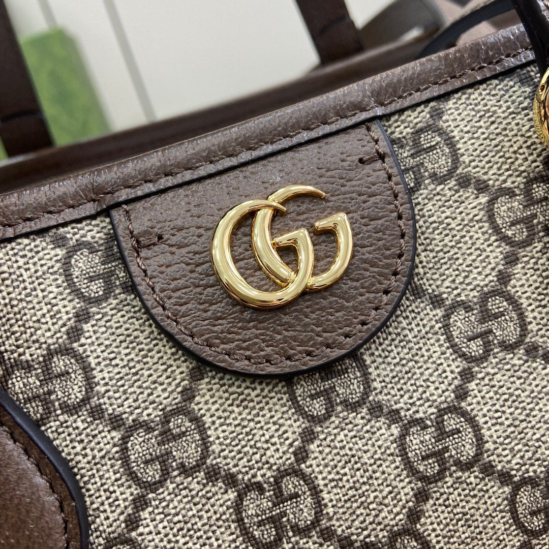 Ophidia Monogram Canvas Top Handle Tote – 31cm
