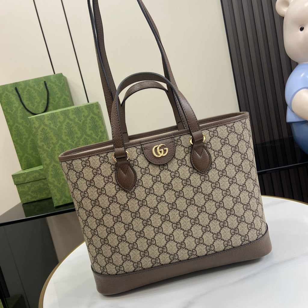 Ophidia Monogram Canvas Top Handle Tote – 31cm