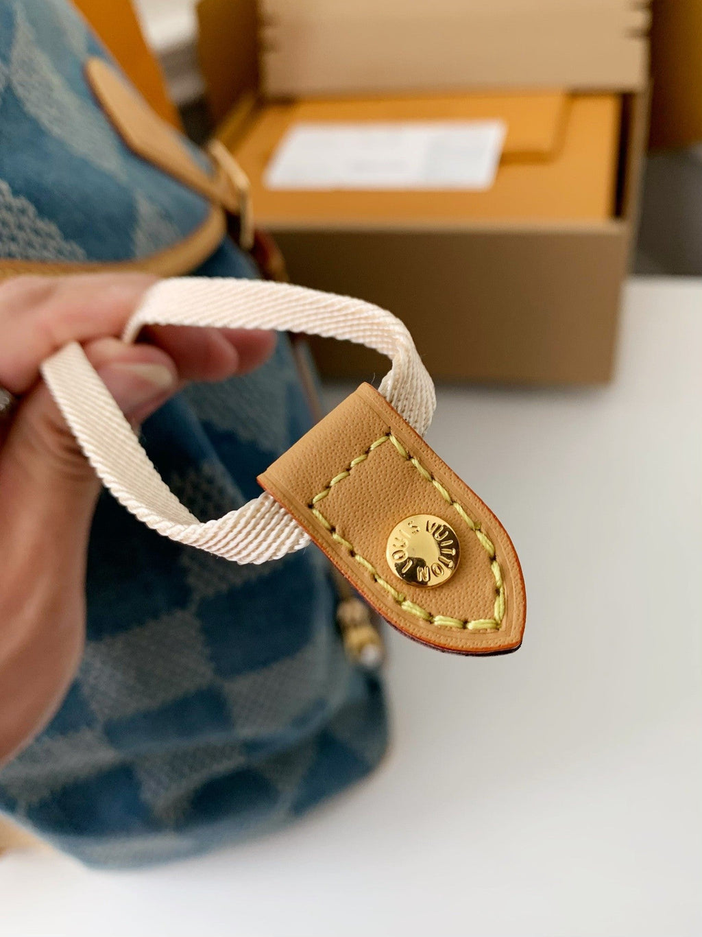 Montsouris-Style Denim Backpack