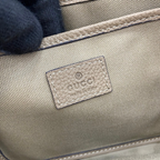 SWORD LUXURY Jackie Mini Tote çanta iç kısmında yer alan Gucci marka etiketi ve dokulu vegan deri detayları