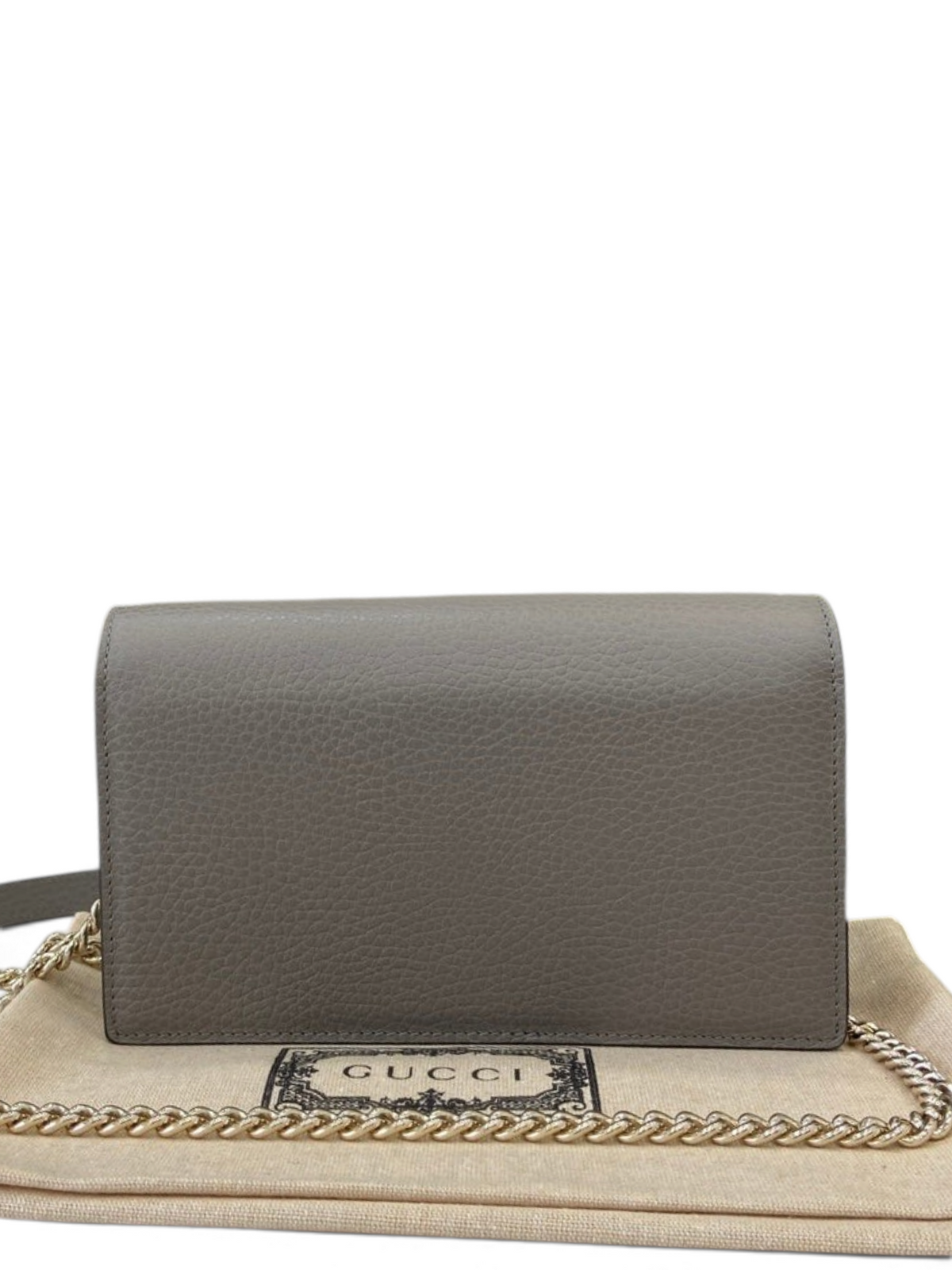 SWORD LUXURY Blondie Mini Bag, gri dokulu deri, altın zincir askılı ve şık tasarımlı lüks kadın çantası.