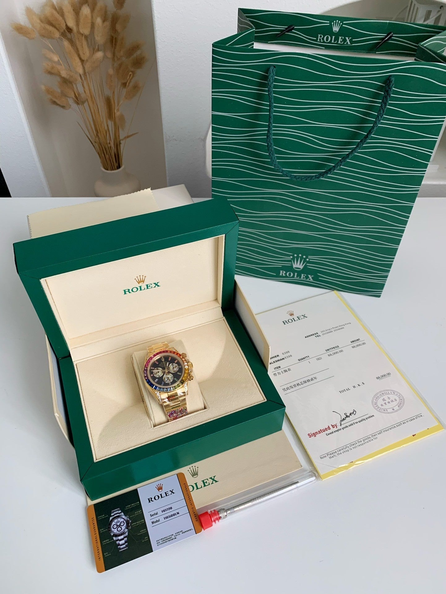Cosmograph Daytona Rainbow Watch, 40mm
