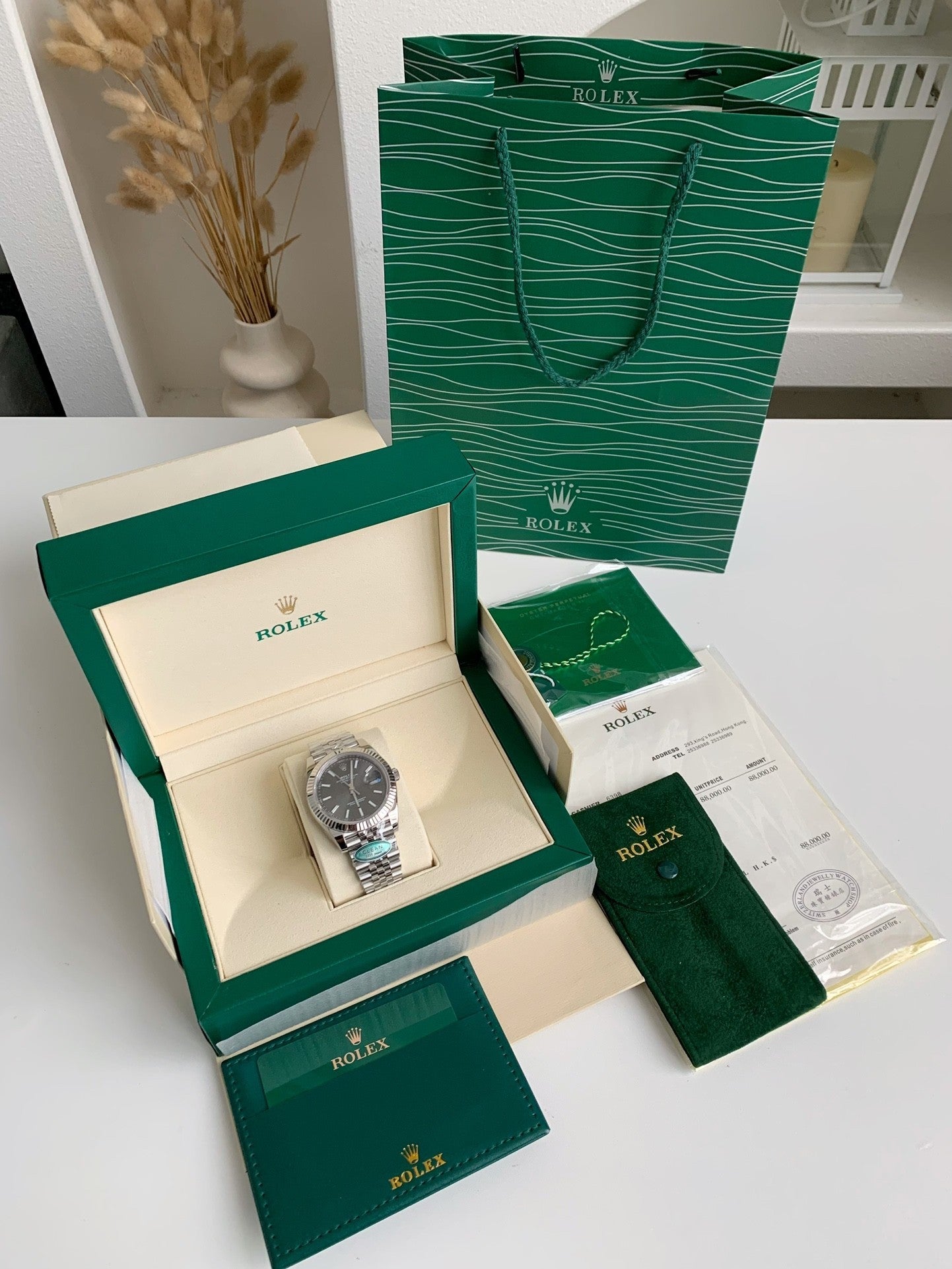 Oyster Perpetual Datejust 41mm – Slate Grey Dial, Fluted Bezel