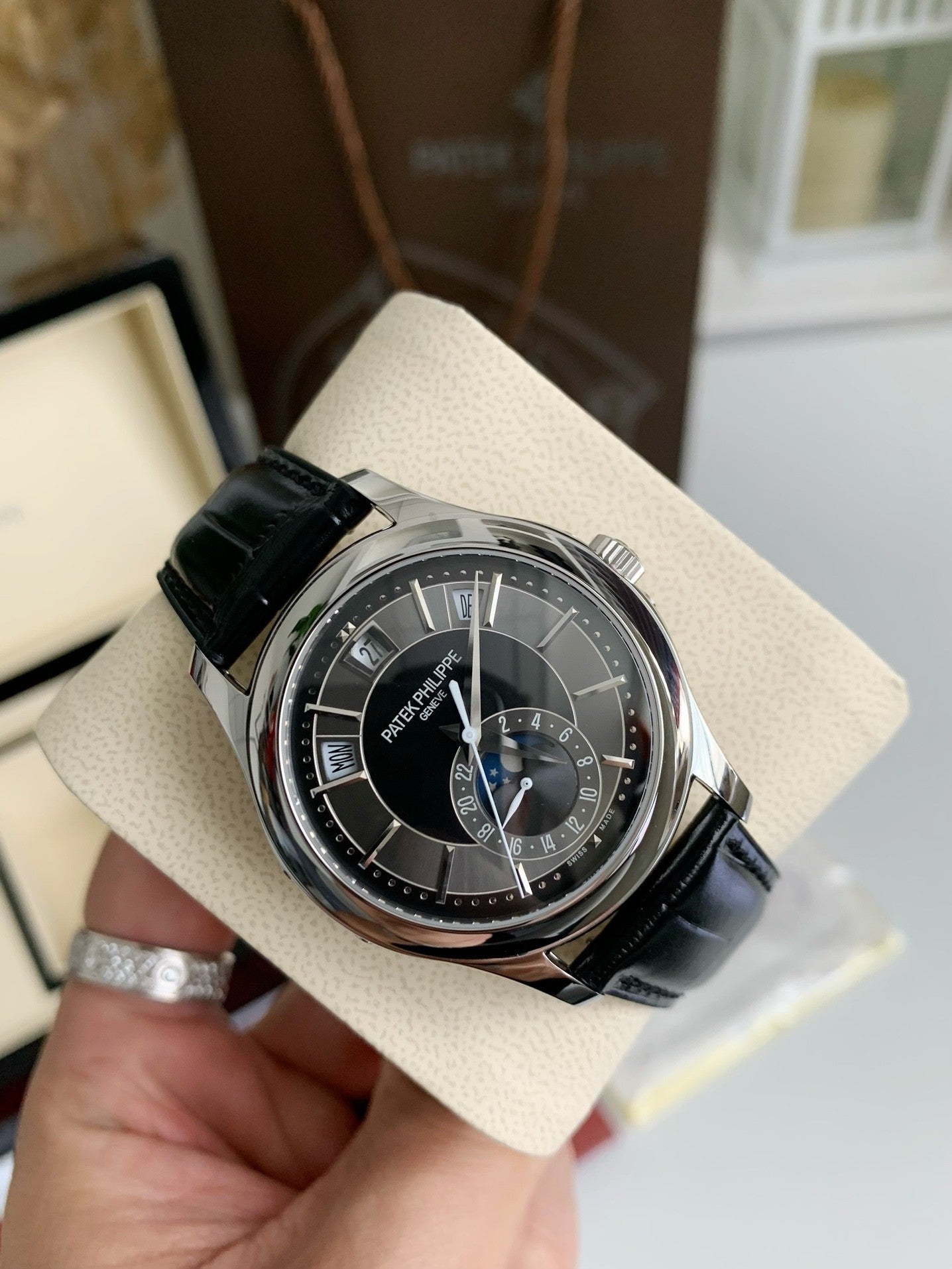 Grand Complications 5205G-013 – Black Dial, Leather Strap | 40mm