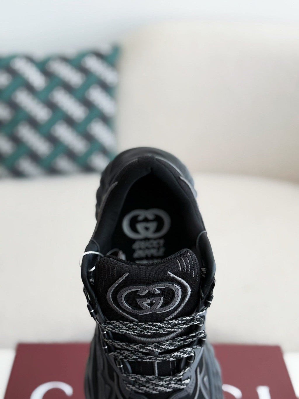 Ripple Black Chunky Sneakers
