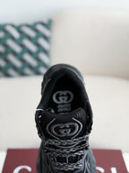 Ripple Black Chunky Sneakers